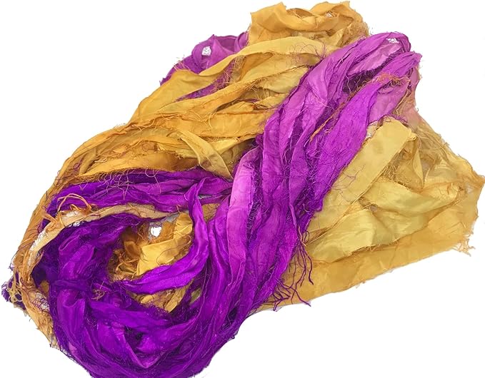 Knitsilk recycled sari silk ribbon yarn — Radiance
