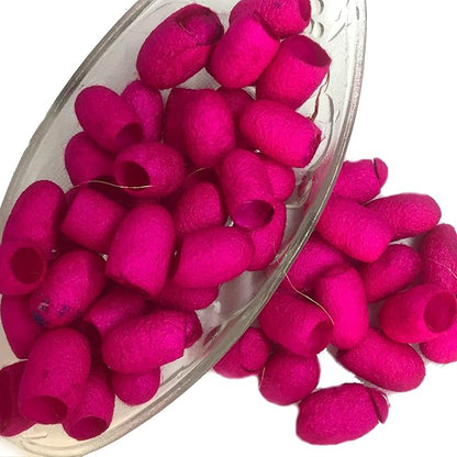 knitsilk silk cocoons,Hot Pink