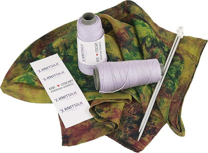 Knitsilk 8 ply silk viscose yarn,Lavender