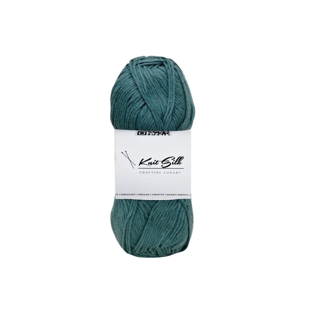 Knitsilk Soft Cotton Knitting Yarn – 100% Cotton | 2 X 100g (Approx. 200+ Yards)