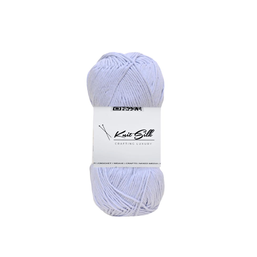 Knitsilk Soft Cotton Knitting Yarn – 100% Cotton | 2 X 100g (Approx. 200+ Yards)