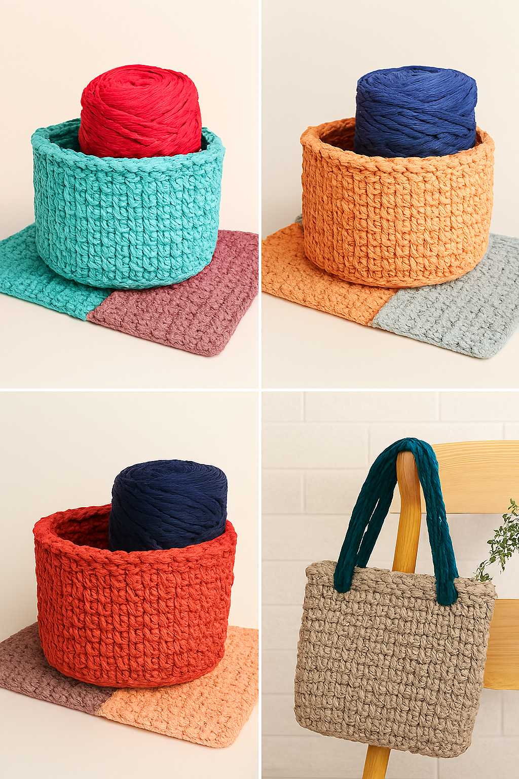 Knitsilk Flexi T-Shirt Yarn – 450g Super Chunky Recycled Cotton Blend – Vibrant Colors – Soft, Durable, Eco-Friendly Bulky Yarn for Knitting, Crochet, Macramé & DIY Crafts, Dark purple