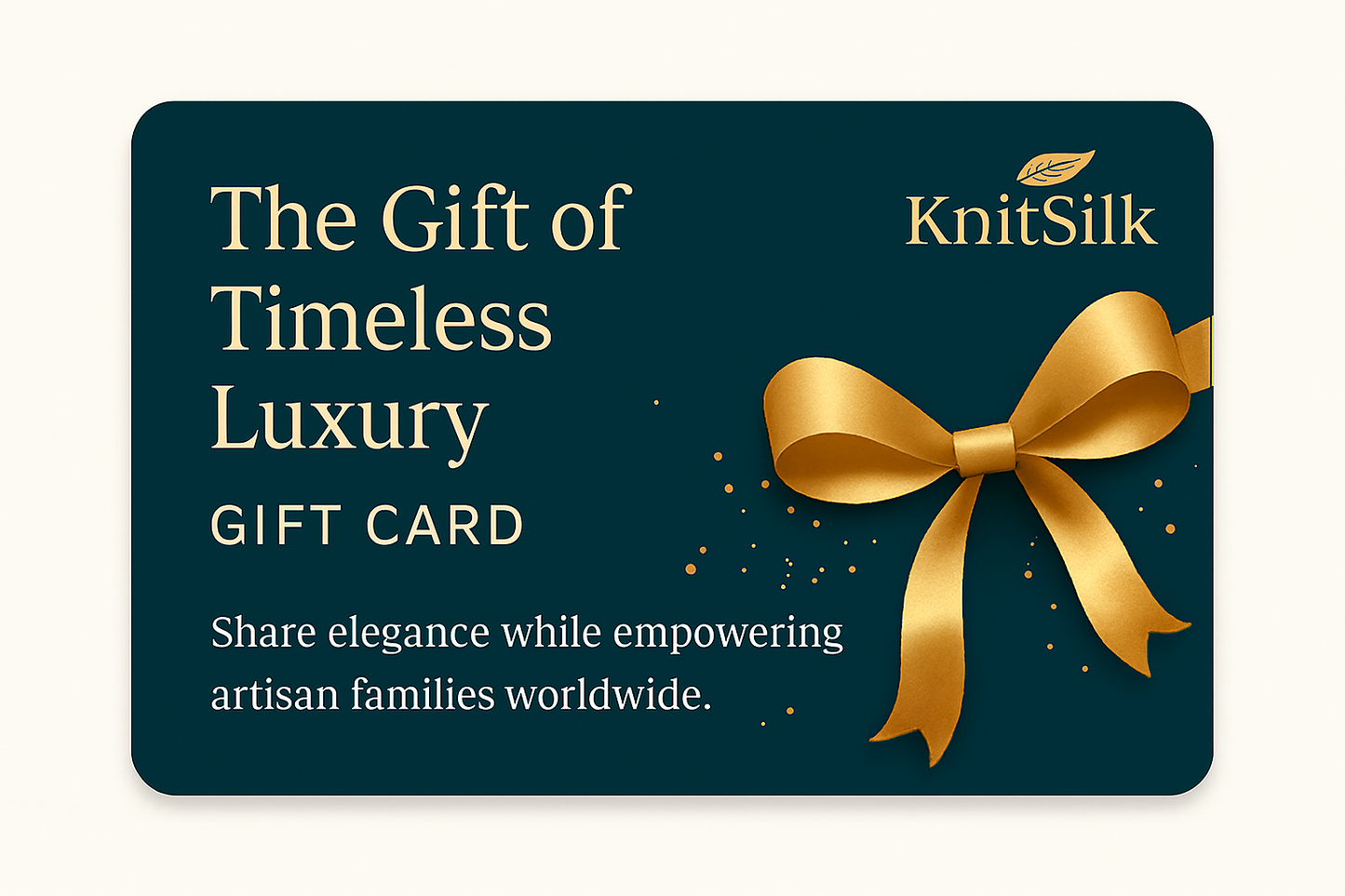“KnitSilk Gift Cards – Where Thoughtful Gifting Meets Timeless Craft”