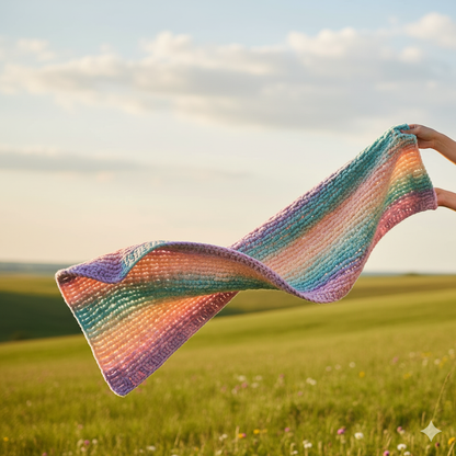 Knitsilk Baby Soft Blankie Wool Yarn |  Natural, Ultra-Soft Wool for Premium Baby Blankets, Cozy Throws & Quick Projects | 100 grams | Green Pink