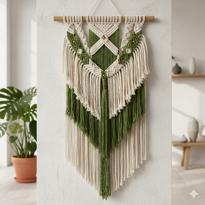 Knitsilk Premium Recycled Sari Silk Yarn –  Olive Green Color (100 Grams)