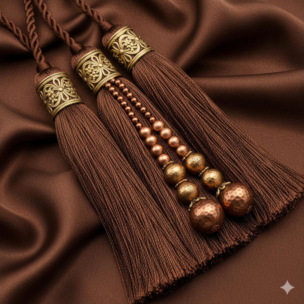 Knitsilk Premium Recycled Sari Silk Yarn – Coffee brown Color (100 Grams)