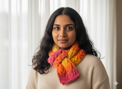 Knitsilk Baby Soft Blankie Wool Yarn |  Natural, Ultra-Soft Wool for Premium Baby Blankets, Cozy Throws & Quick Projects | 100 grams | Pink Orange