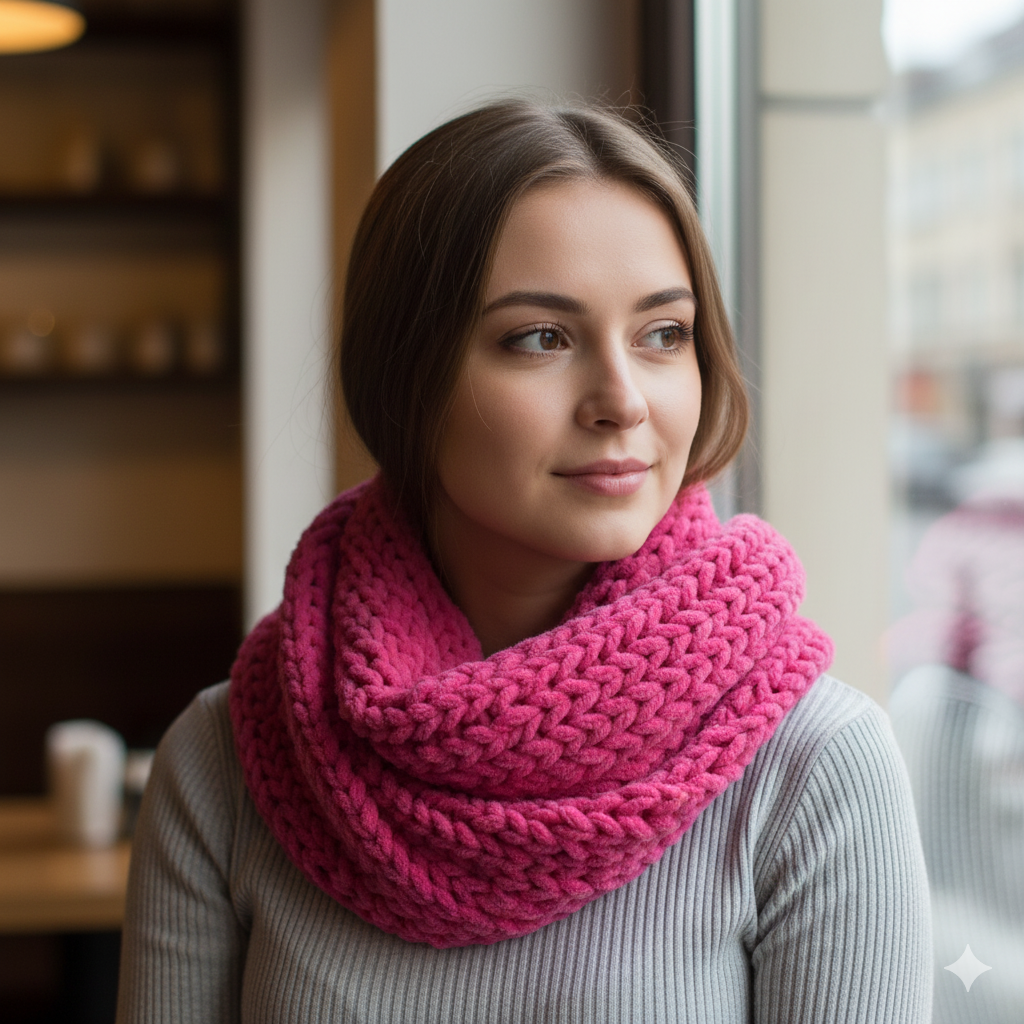 Knitsilk Baby Soft Blankie Wool Yarn |  Natural, Ultra-Soft Wool for Premium Baby Blankets, Cozy Throws & Quick Projects | 100 grams | Hot pink