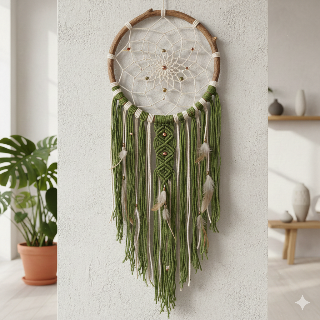 Knitsilk Premium Recycled Sari Silk Yarn –  Olive Green Color (100 Grams)