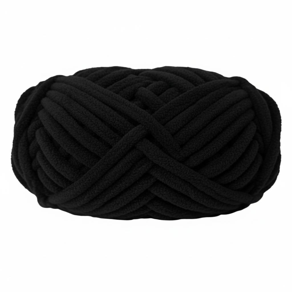 Knitsilk Baby Soft Blankie Wool Yarn |  Natural, Ultra-Soft Wool for Premium Baby Blankets, Cozy Throws & Quick Projects | 100 grams | Black