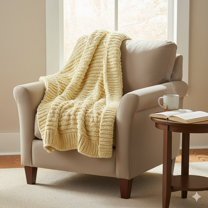 Knitsilk Baby Soft Blankie Wool Yarn |  Natural, Ultra-Soft Wool for Premium Baby Blankets, Cozy Throws & Quick Projects | 100 grams | Light camel