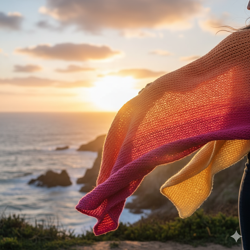 Knitsilk Baby Soft Blankie Wool Yarn |  Natural, Ultra-Soft Wool for Premium Baby Blankets, Cozy Throws & Quick Projects | 100 grams | Pink Orange