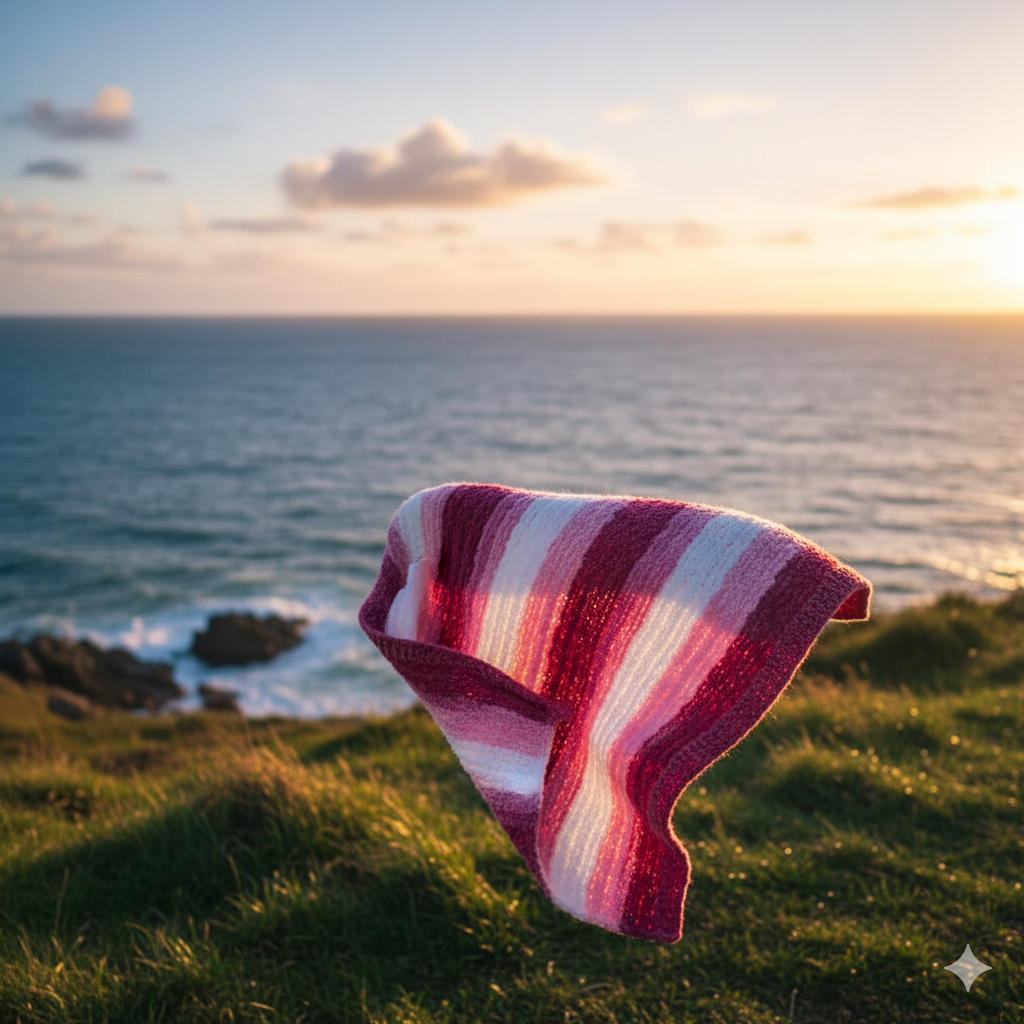 Knitsilk Baby Soft Blankie Wool Yarn |  Natural, Ultra-Soft Wool for Premium Baby Blankets, Cozy Throws & Quick Projects | 100 grams | White Pink