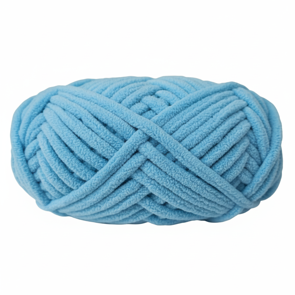 Knitsilk Baby Soft Blankie Wool Yarn |  Natural, Ultra-Soft Wool for Premium Baby Blankets, Cozy Throws & Quick Projects | 100 grams | Skyblue