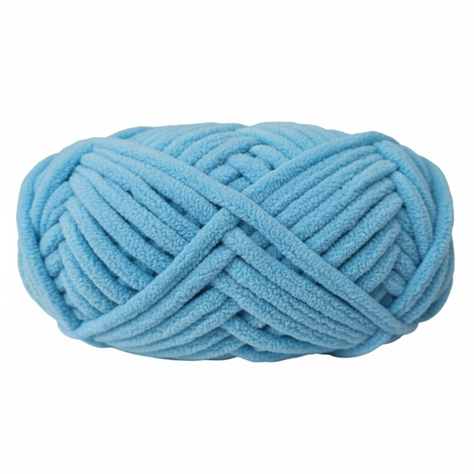 Knitsilk Baby Soft Blankie Wool Yarn |  Natural, Ultra-Soft Wool for Premium Baby Blankets, Cozy Throws & Quick Projects | 100 grams | Skyblue