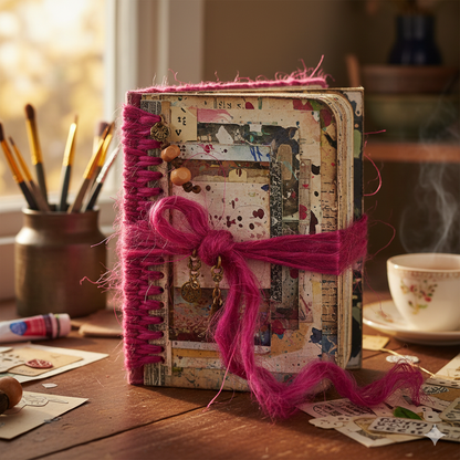 Knitsilk Premium Recycled Sari Silk Yarn –Magenta Color (100 Grams)