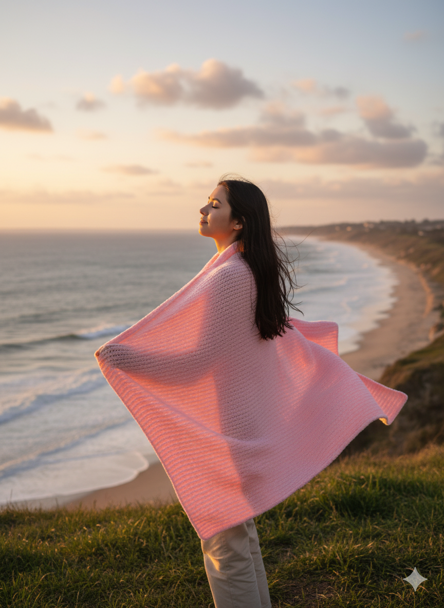 Knitsilk Baby Soft Blankie Wool Yarn |  Natural, Ultra-Soft Wool for Premium Baby Blankets, Cozy Throws & Quick Projects | 100 grams | Babypink