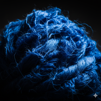 Knitsilk Regular Recycled Sari Silk Yarn - Royal Blue, 100 Grams (50-70 Yards) | Soft, Eco-Friendly Craft Yarn