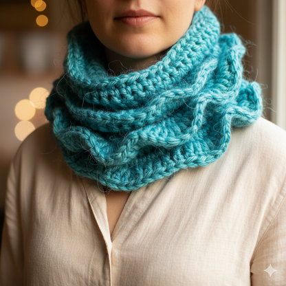 Knitsilk Premium Recycled Sari Silk Yarn – Aqua blue Color (100 Grams)