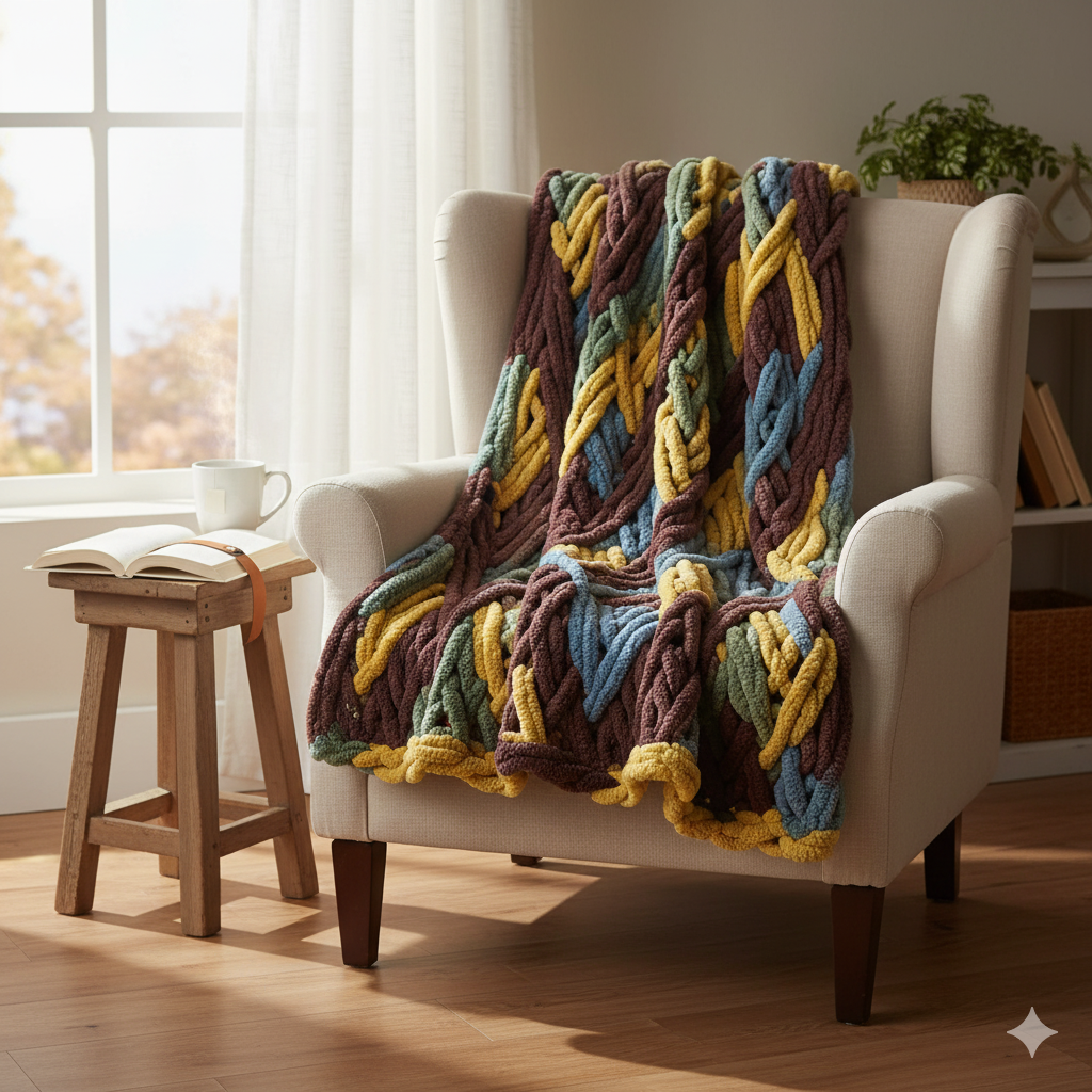 Knitsilk Baby Soft Blankie Wool Yarn |  Natural, Ultra-Soft Wool for Premium Baby Blankets, Cozy Throws & Quick Projects | 100 grams | Grey Camel