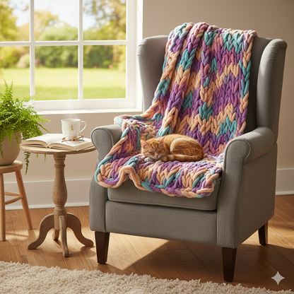 Knitsilk Baby Soft Blankie Wool Yarn |  Natural, Ultra-Soft Wool for Premium Baby Blankets, Cozy Throws & Quick Projects | 100 grams | Green Pink