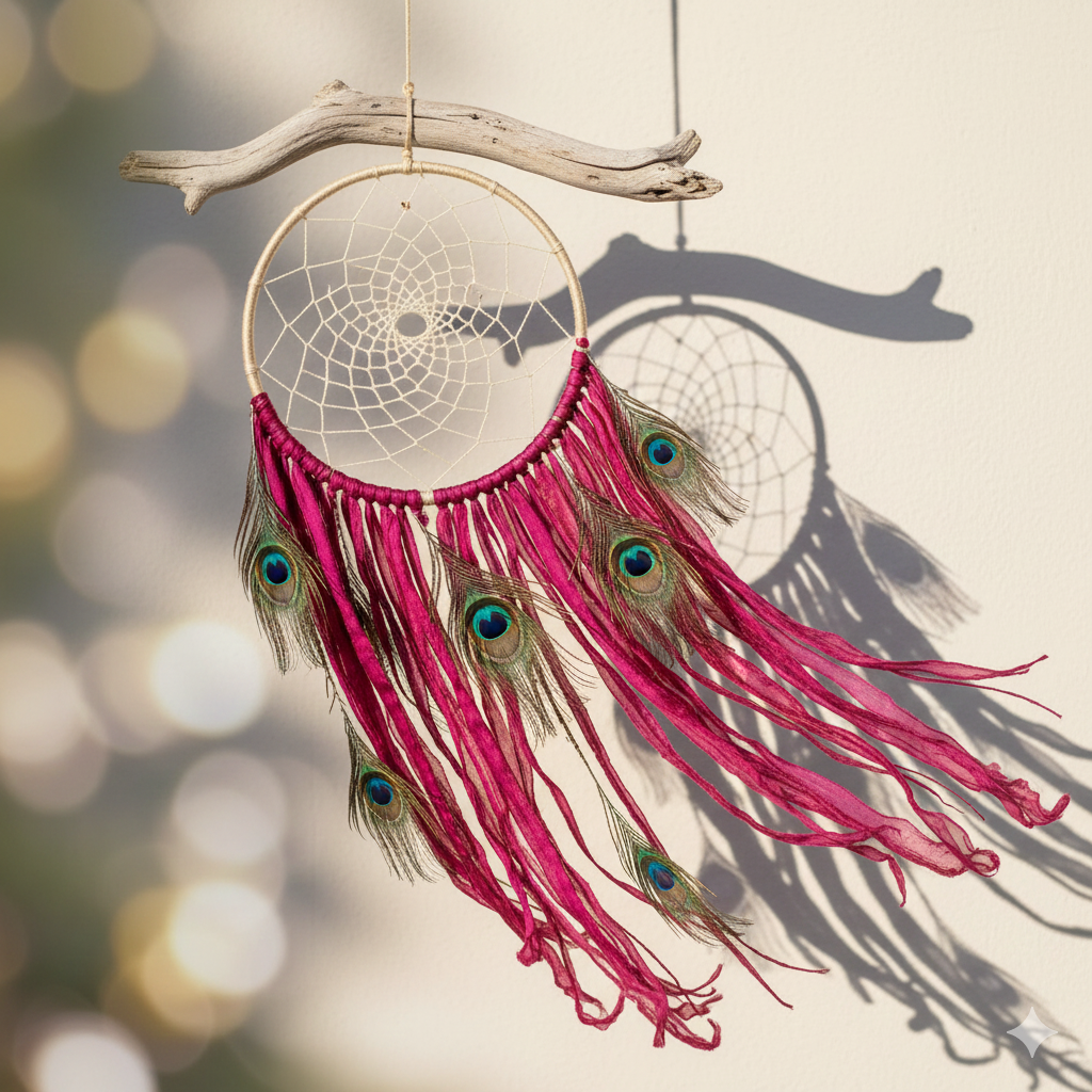 Knitsilk Premium Recycled Sari Silk Yarn –Magenta Color (100 Grams)