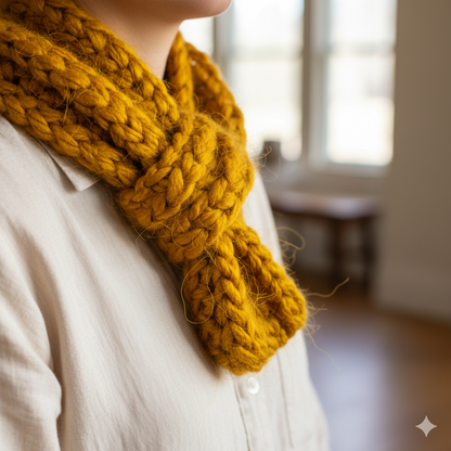 Knitsilk Premium Recycled Sari Silk Yarn – Yellow Color (100 Grams)