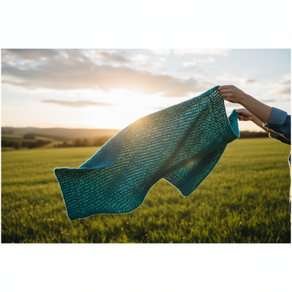 Knitsilk Baby Soft Blankie Wool Yarn |  Natural, Ultra-Soft Wool for Premium Baby Blankets, Cozy Throws & Quick Projects | 100 grams | Green