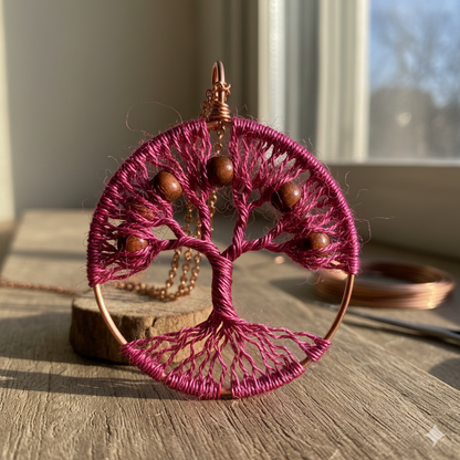 Knitsilk Premium Recycled Sari Silk Yarn –Magenta Color (100 Grams)