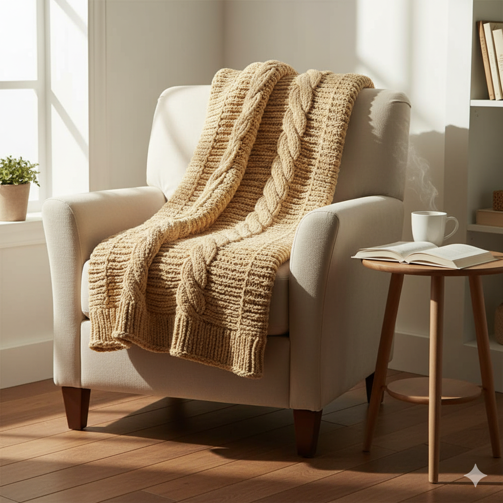 Knitsilk Baby Soft Blankie Wool Yarn |  Natural, Ultra-Soft Wool for Premium Baby Blankets, Cozy Throws & Quick Projects | 100 grams | Skin