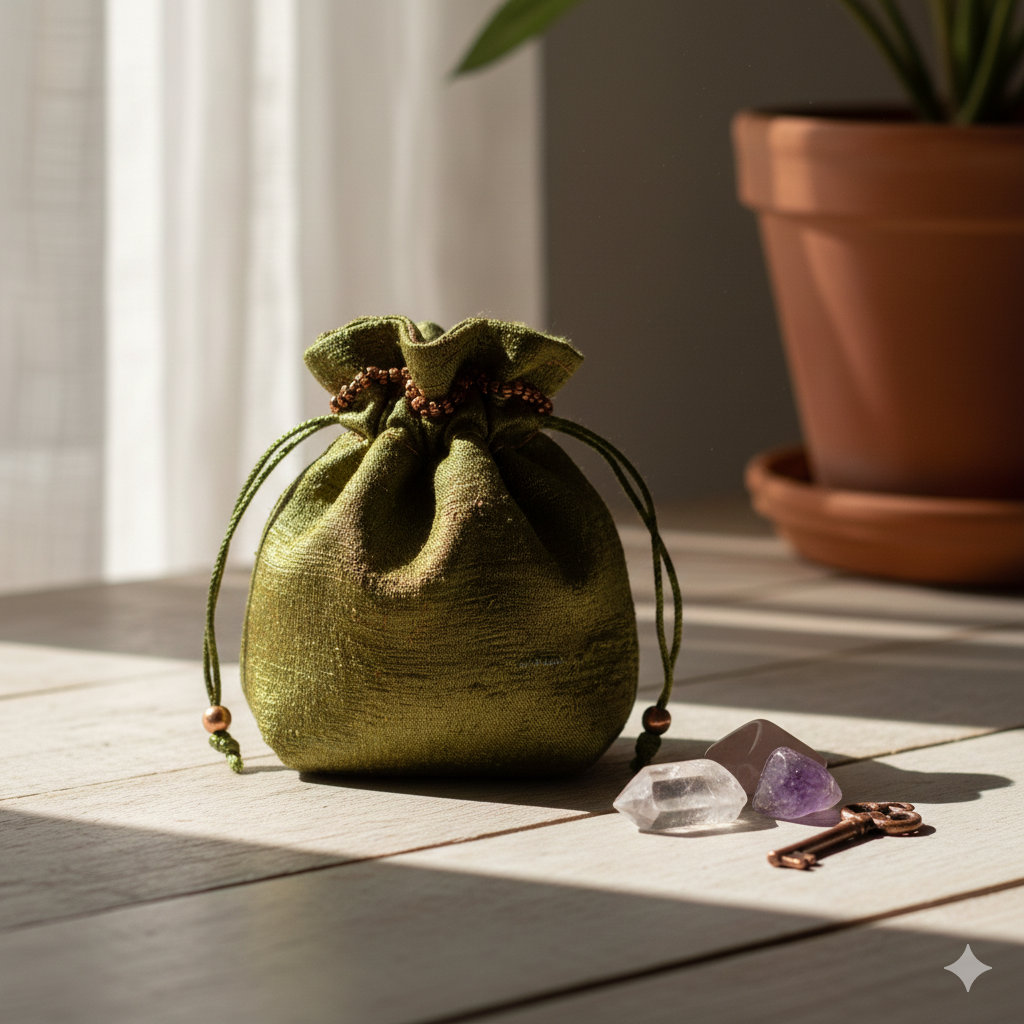 Knitsilk Premium Recycled Sari Silk Yarn –  Olive Green Color (100 Grams)