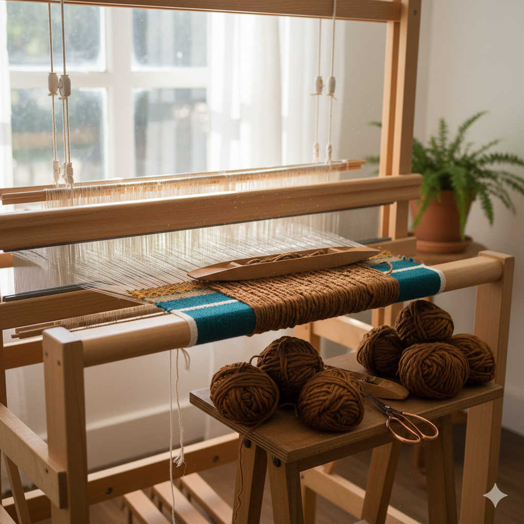 Knitsilk Premium Recycled Sari Silk Yarn – Coffee brown Color (100 Grams)