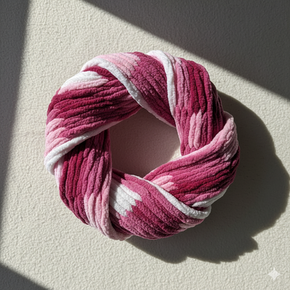 Knitsilk Baby Soft Blankie Wool Yarn |  Natural, Ultra-Soft Wool for Premium Baby Blankets, Cozy Throws & Quick Projects | 100 grams | White Pink