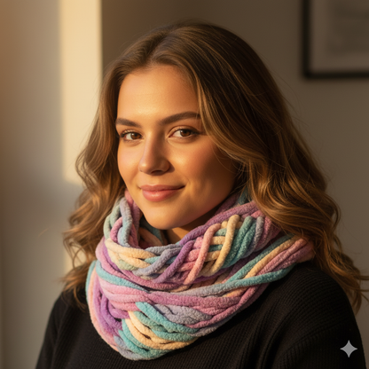 Knitsilk Baby Soft Blankie Wool Yarn |  Natural, Ultra-Soft Wool for Premium Baby Blankets, Cozy Throws & Quick Projects | 100 grams | Green Pink