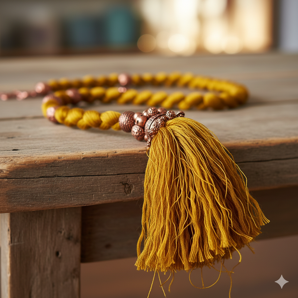 Knitsilk Premium Recycled Sari Silk Yarn – Yellow Color (100 Grams)