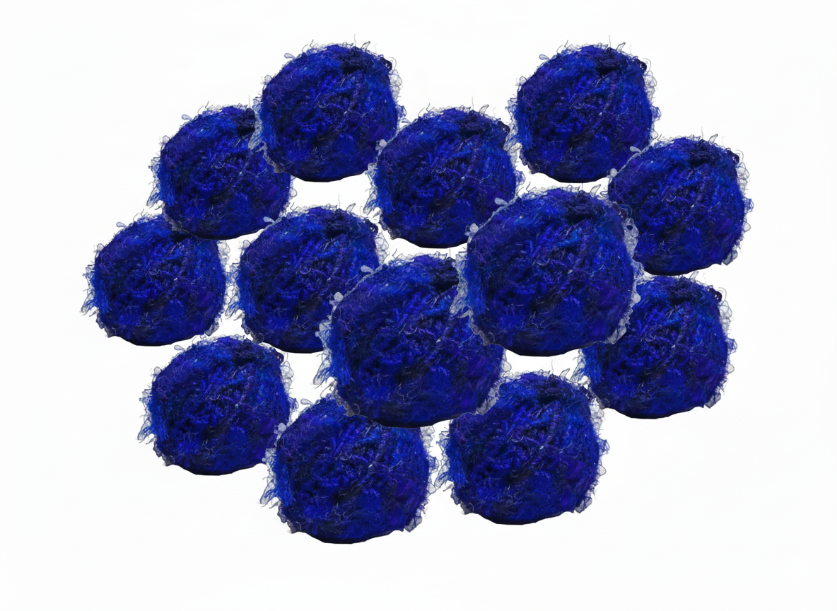 Knitsilk Regular Recycled Sari Silk Yarn - Royal Blue, 100 Grams (50-70 Yards) | Soft, Eco-Friendly Craft Yarn