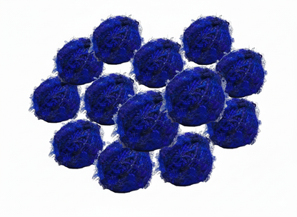 Knitsilk Regular Recycled Sari Silk Yarn - Royal Blue, 100 Grams (50-70 Yards) | Soft, Eco-Friendly Craft Yarn