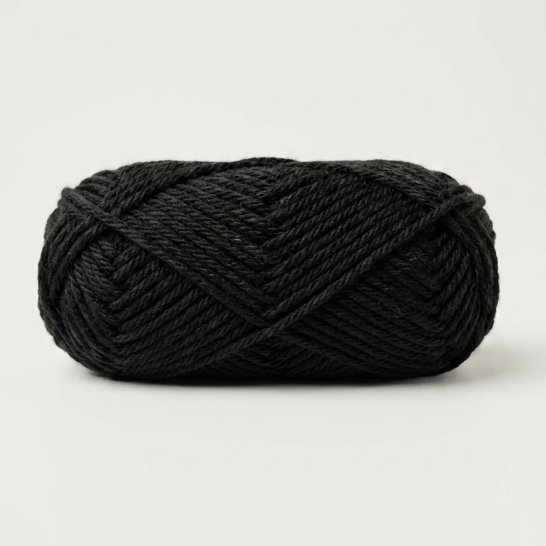 KnitSilk BabyPlush Acrylic 4 Ply Yarn – Black | 15g Ball | Soft & Hypoallergenic | PACK OF 8