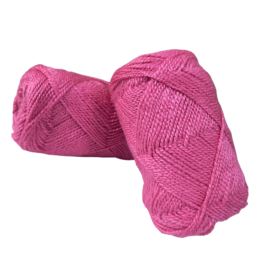 Knitsilk ColorWeave – 3‑Ply Acro Multicolor Yarn (100g Ball, 200+ Yards) | Rose Radiance