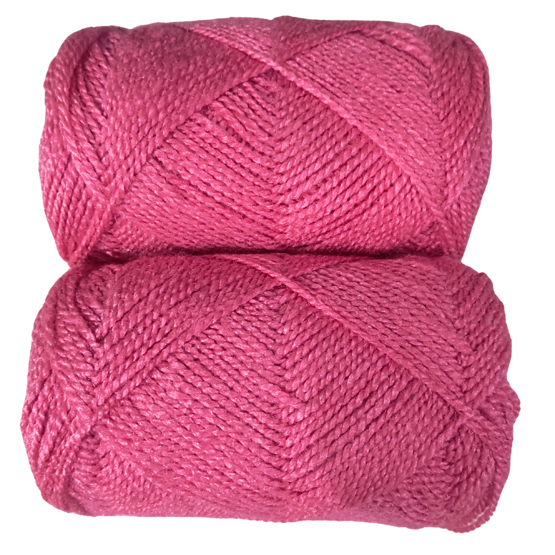 Knitsilk ColorWeave – 3‑Ply Acro Multicolor Yarn (100g Ball, 200+ Yards) | Rose Radiance