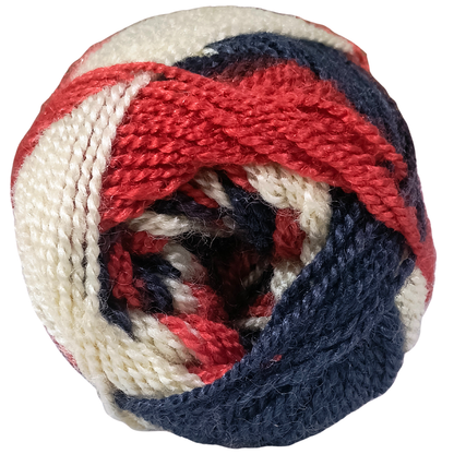 Knitsilk ColorWeave – 3‑Ply Acro Multicolor Yarn (100g Ball, 200+ Yards) | Ocean Mist