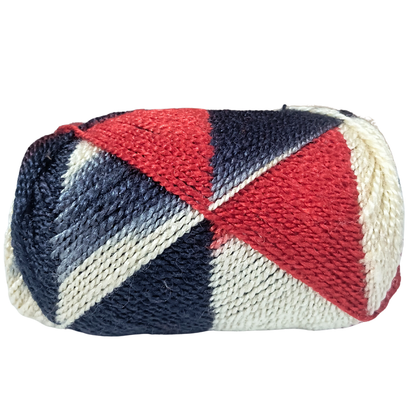 Knitsilk ColorWeave – 3‑Ply Acro Multicolor Yarn (100g Ball, 200+ Yards) | Ocean Mist