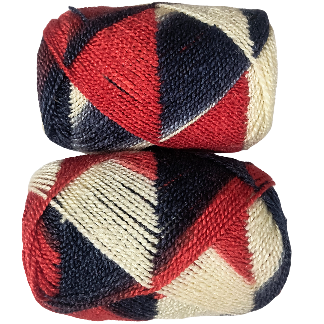 Knitsilk ColorWeave – 3‑Ply Acro Multicolor Yarn (100g Ball, 200+ Yards) | Ocean Mist