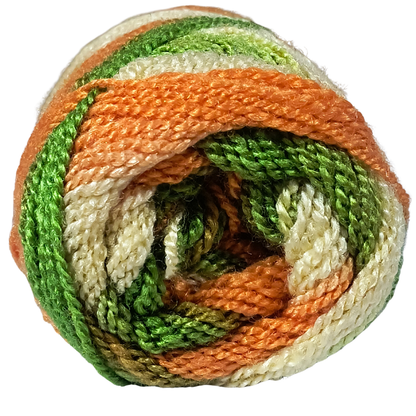 Knitsilk ColorWeave – 3‑Ply Acro Multicolor Yarn (100g Ball, 200+ Yards) | Meadow Glow
