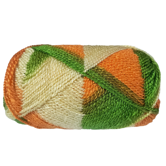 Knitsilk ColorWeave – 3‑Ply Acro Multicolor Yarn (100g Ball, 200+ Yards) | Meadow Glow