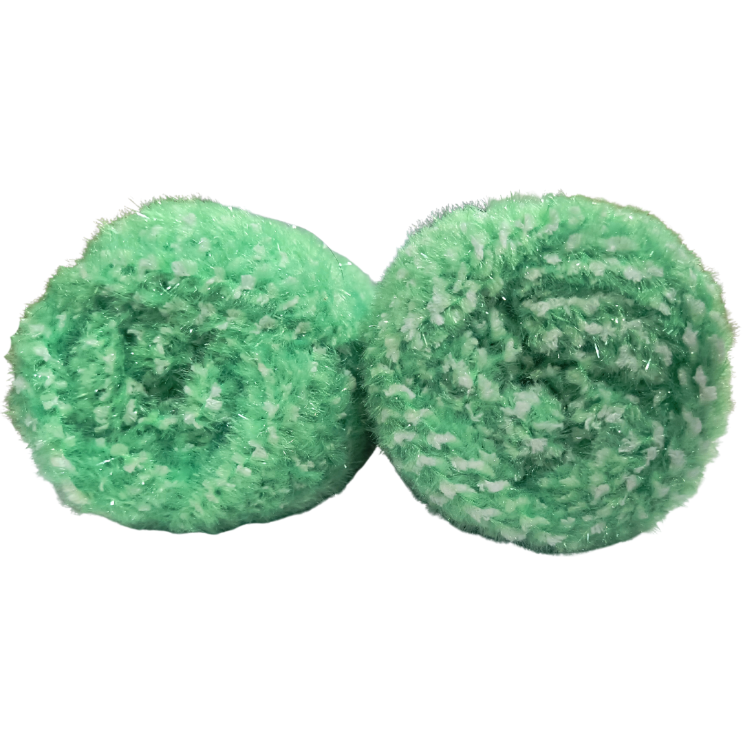 Knitsilk SoftySpark – Super Bulky ShimmerTwist Yarn (100g Ball) | Emerald Twinkle