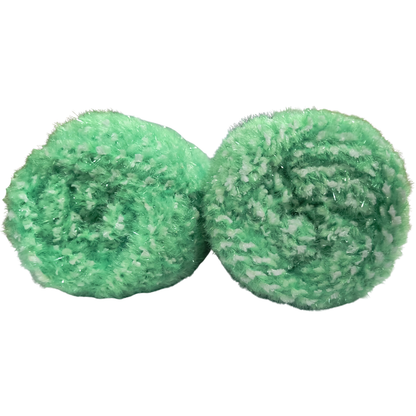 Knitsilk SoftySpark – Super Bulky ShimmerTwist Yarn (100g Ball) | Emerald Twinkle