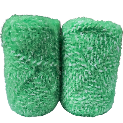 Knitsilk SoftySpark – Super Bulky ShimmerTwist Yarn (100g Ball) | Emerald Twinkle