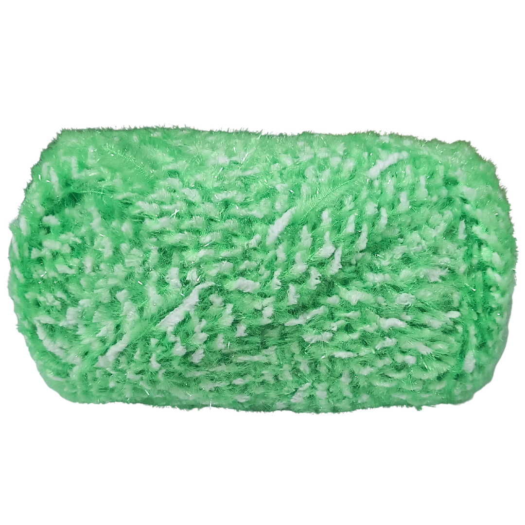 Knitsilk SoftySpark – Super Bulky ShimmerTwist Yarn (100g Ball) | Emerald Twinkle