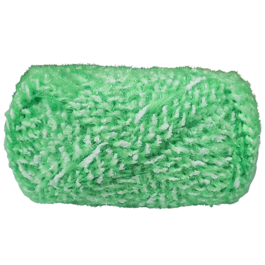 Knitsilk SoftySpark – Super Bulky ShimmerTwist Yarn (100g Ball) | Emerald Twinkle